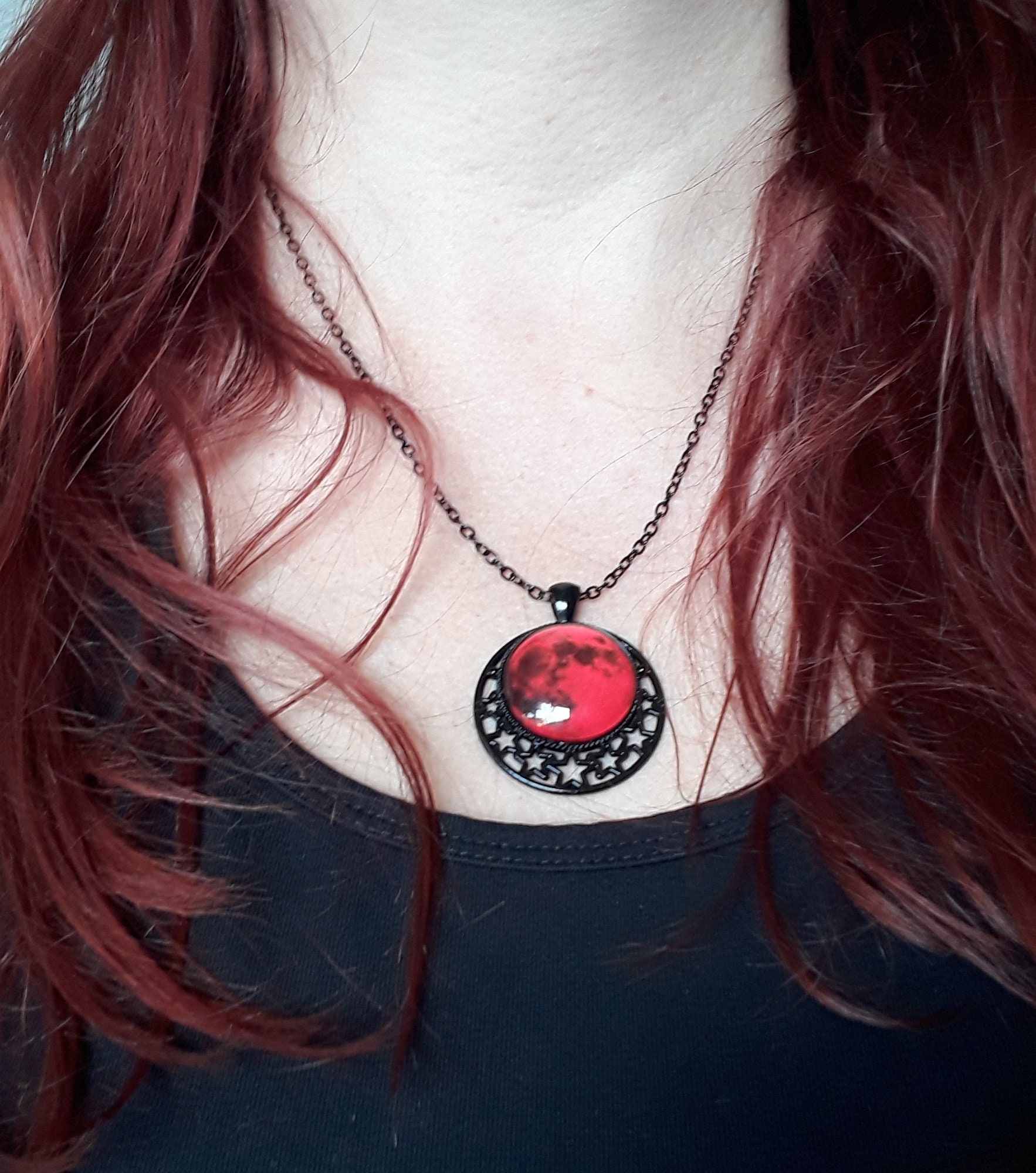 Blood moon necklace deals