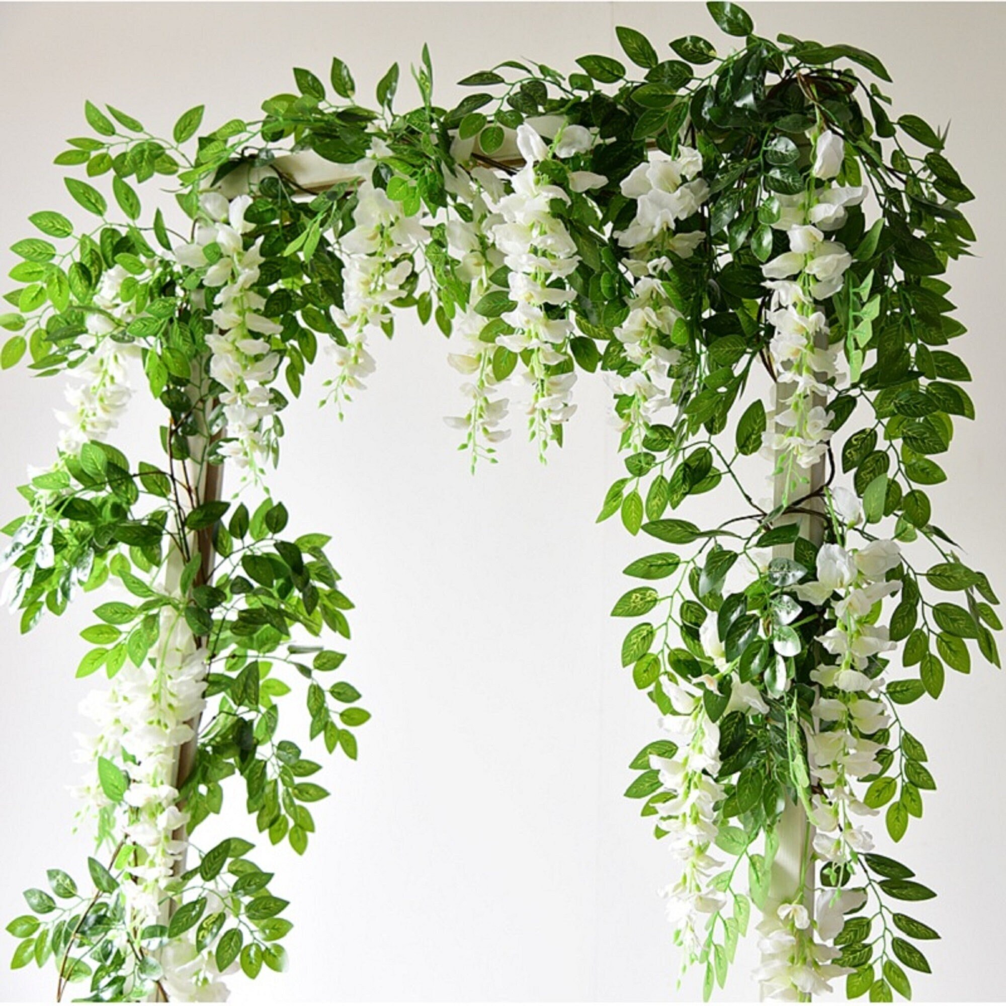 Artificial Vine Fake Eucalyptus Leaves Greenery Wreath Plants Hanging