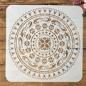 9pcs/pack 1515cm Mandala Round Geometry DIY Layering Stencils - Etsy