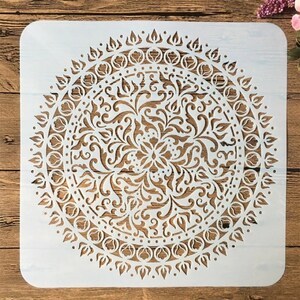 9pcs/pack 1515cm Mandala Round Geometry DIY Layering Stencils - Etsy