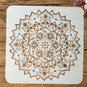 9pcs/pack 1515cm Mandala Round Geometry DIY Layering Stencils - Etsy