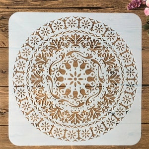 9pcs/pack 1515cm Mandala Round Geometry DIY Layering Stencils - Etsy