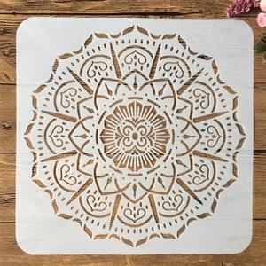 9pcs/pack 1515cm Mandala Round Geometry DIY Layering Stencils - Etsy