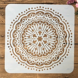 9pcs/pack 1515cm Mandala Round Geometry DIY Layering Stencils - Etsy