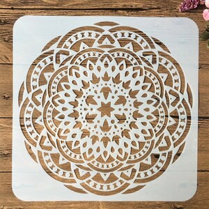 9pcs/pack 1515cm Mandala Round Geometry DIY Layering Stencils - Etsy