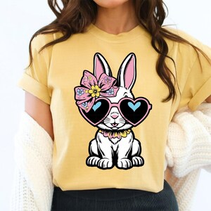 Happy Easter PNG, Easter Bunny PNG, Cute Girls Easter PNG, Easter Sublimation Design, Trendy Easter Digital Download, Kids Bunny Design