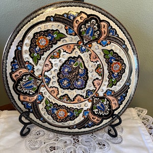 Turkish home decor, Turkish wall decor, Handmade copper plate, gift for friends, desk decor, kitchen decor, home decor,
