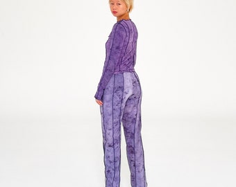 OLIVIA SET | Logwood dyed jersey set | Natural dyed | Handmade