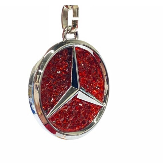 3D Mercedes AMG Red Logo Voiture maison porte-clés Bague Décoration Cadeau  Benz -  France