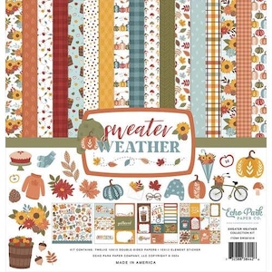 Echo Park Sweater Weather scrapbook collection