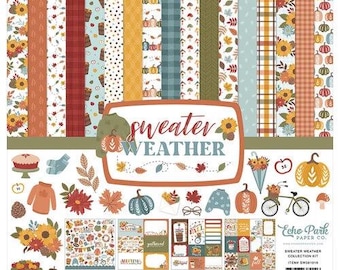 Echo Park Sweater Weather scrapbook collection