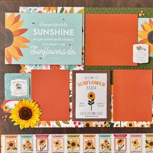 Keep your face to the sunshine 12x12 2 page layout kit fall