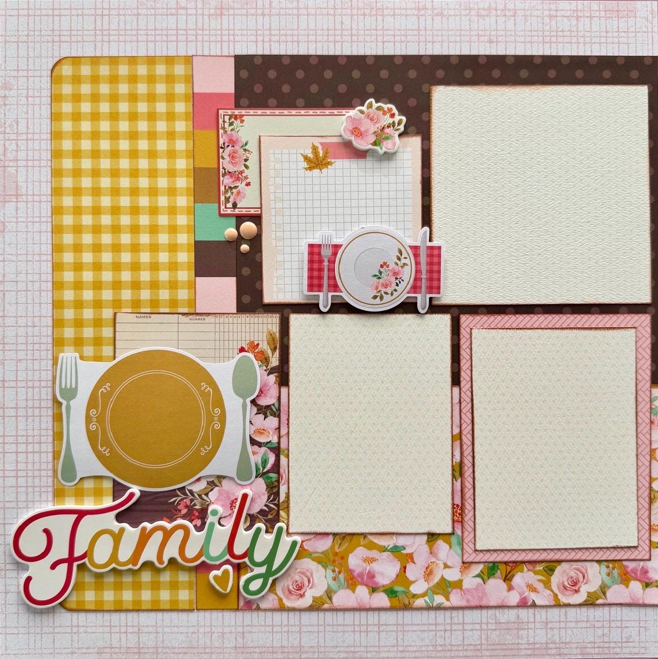 Gather 12x12 Scrapbook Page Layout Kit - Etsy