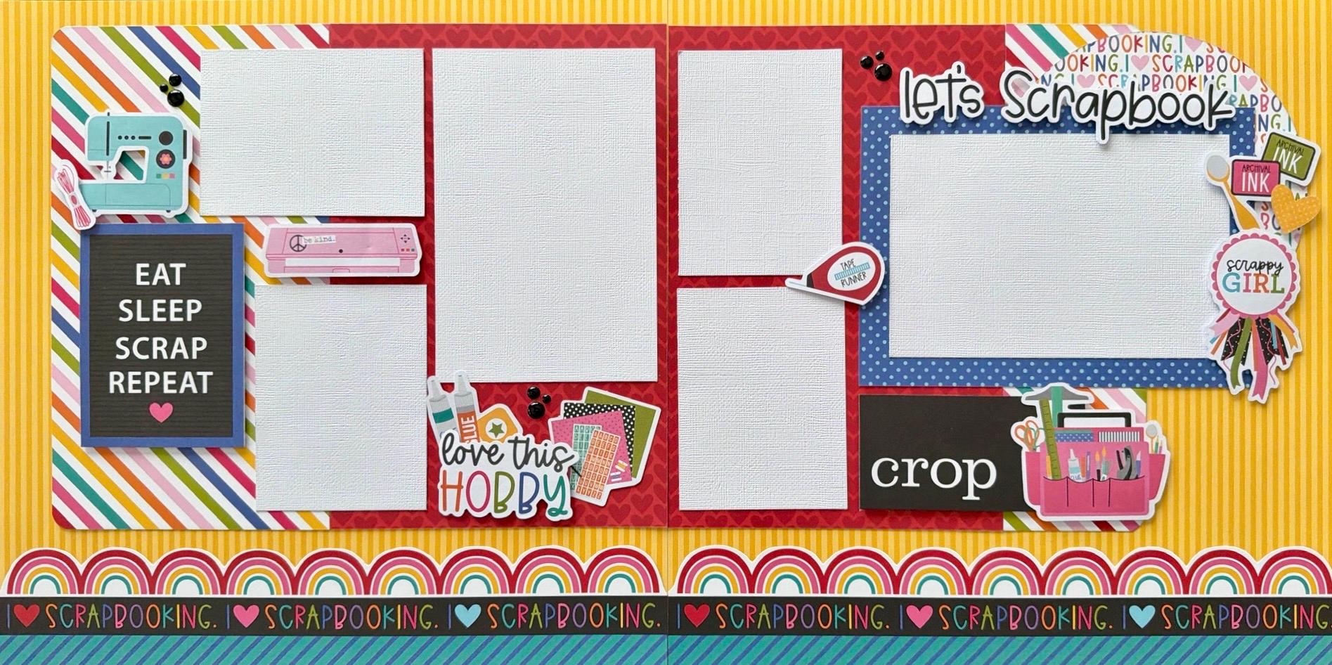 Let’s Scrapbook 12x12 Scrapbook Layout Page Kit - Etsy