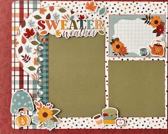 Farm Fresh 12x12 Scrapbook Page Layout Kit Fall Farm Harvest - Etsy
