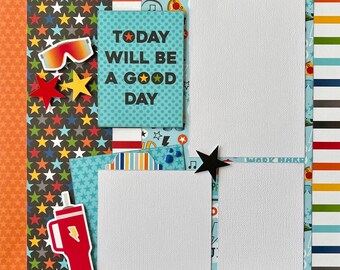 Game Over 12x12 Scrapbook Layout Page Kit - Etsy