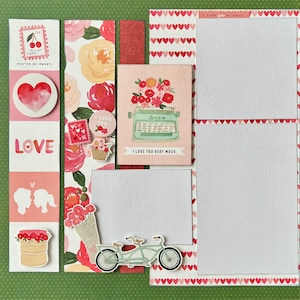 I Love You Very Much 12x12 Scrapbook Layout Page Kit