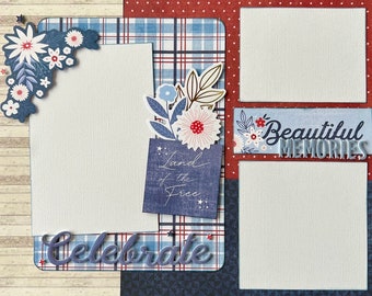 Vacay Vibes 12x12 Scrapbook Layout Page Kit Travel - Etsy