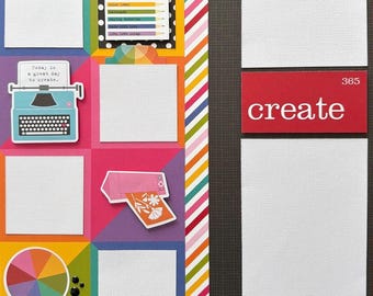 Sewing Friends 12x12 Scrapbook Layout 2 Page Kit Craft Hobby Theme - Etsy