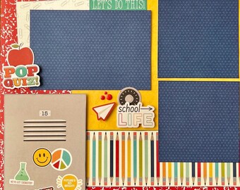 Campus Life 12x12 Two Page Layout Kit Masculine - Etsy