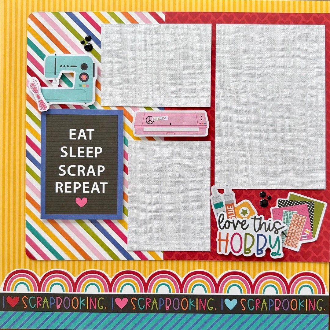 Let’s Scrapbook 12x12 Scrapbook Layout Page Kit - Etsy