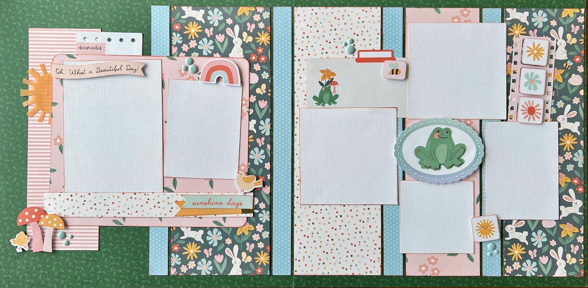 Oh What a Beautiful Day 12x12 Scrapbook Page Sample Layout - Etsy