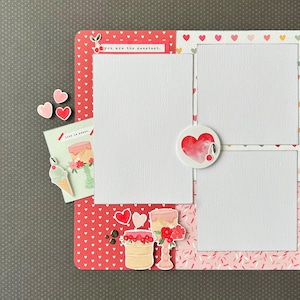 Love is Sweet 12x12 Scrapbook Layout Page Kit