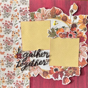 Gather Together 12x12 Scrapbook Page Layout Kit - Etsy