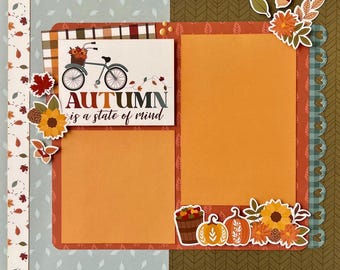 Farm Fresh 12x12 Scrapbook Page Layout Kit Fall Farm Harvest - Etsy