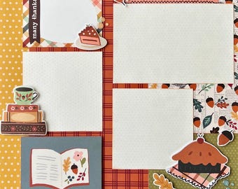 Farm Fresh 12x12 Scrapbook Page Layout Kit Fall Farm Harvest - Etsy