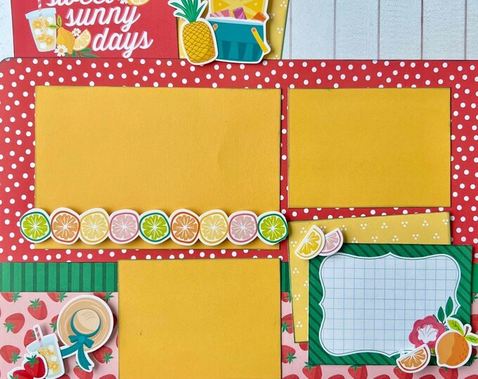 Happy Harvest 12x12 Scrapbook Layout Page Kit - Etsy