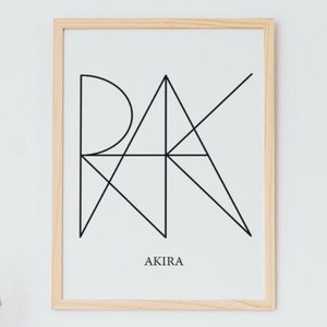 Customizable Name and Word Monogram / Creative Personalized Brand for Company or Personal / Tattoo, TikTok, Instagram Design / Printable