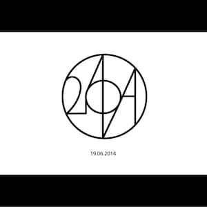 Custom Date Logo in Circle With Your Special Day - Ring Date Logo - Tattoo Ideas - Digital Download