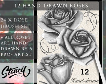Statue Brushes Procreate Brush Set Statue Tattoo Stamp - Etsy UK