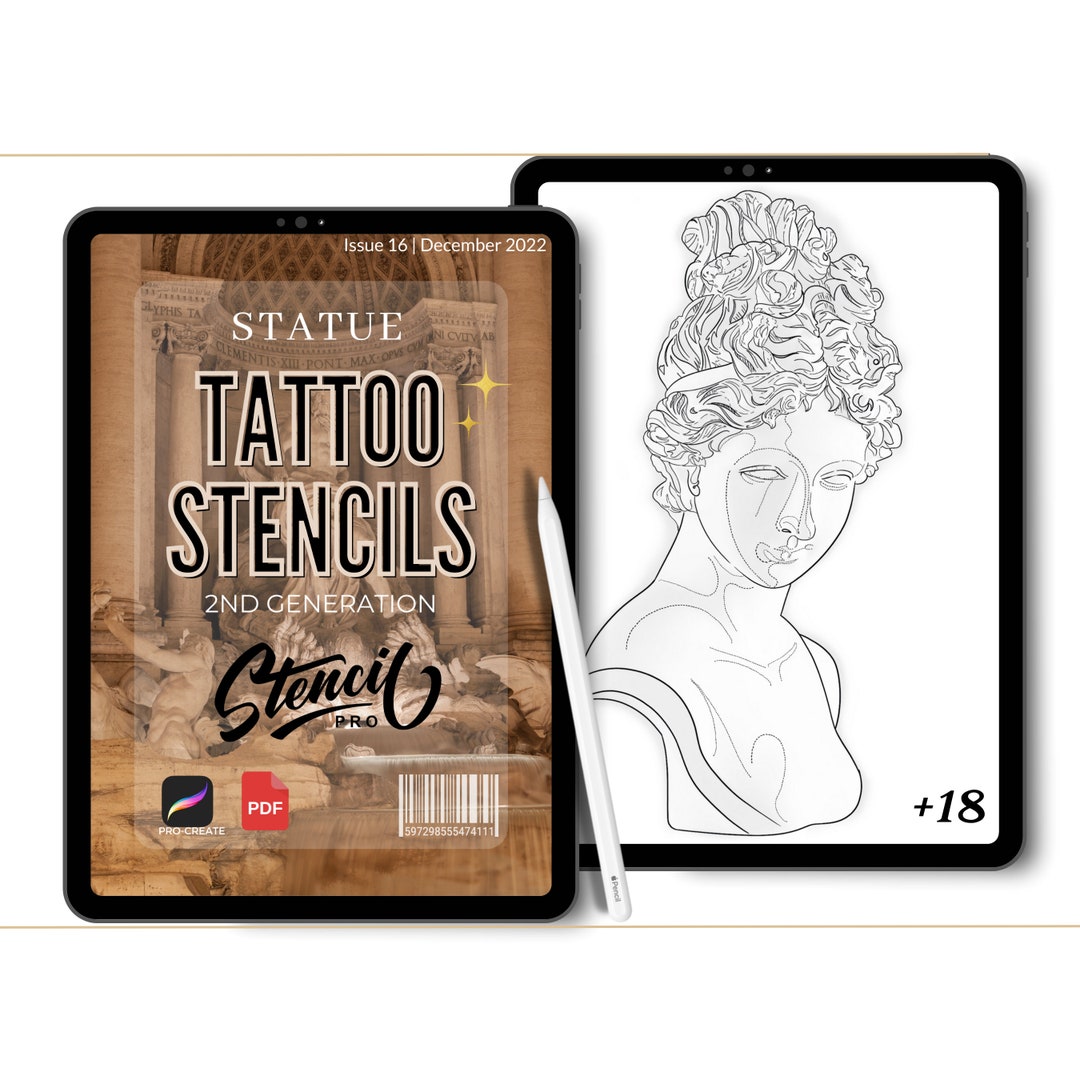 Statue Brushes Procreate Brush Set Statue Tattoo Stamp - Etsy UK