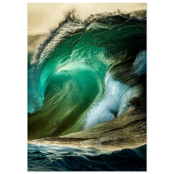 Unframed dawn wave print, seascape photography, fine art prints, ocean-lover gift