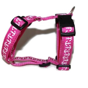 Lead harness dog harness adjustable small to medium-sized dogs anchor pink image 2