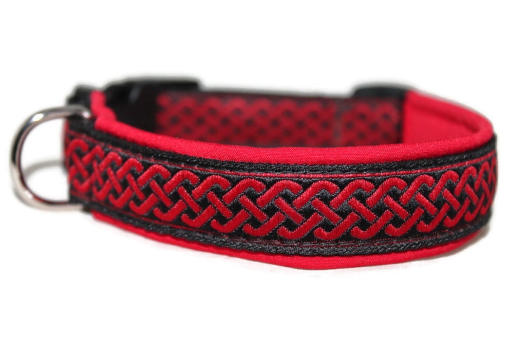 Hundehalsband Magic 44-74 Cm, 20 Mm Breite | Rot, Mit Klickschnellverschluss & Stufenlos Verstellbar