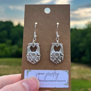Eternally Yours Spoon Earrings | Vintage Silverware Jewelry |Recycled Silver Earrings | Unique Gifts for Her | Lupus Spoon Symbol | Handmade