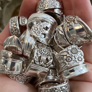 MYSTERY SPOON RING, Spoon Ring, Silver Ring, Silverware Jewelry, Spoonie, Spoon Theory, Lupus Awareness