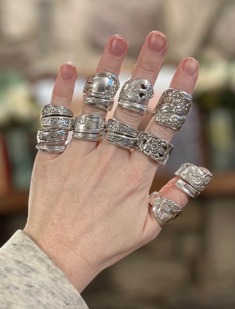 MYSTERY SPOON RING, Spoon Ring, Silver Ring, Silverware Jewelry ...