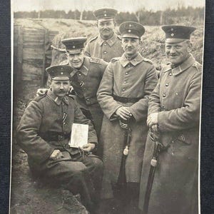 Group shot soldiers uniform peaked cap sword beard military war 410091 th