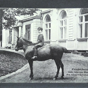 Friedrichsruh bismarcks enkel auf pferd jw 500234 c