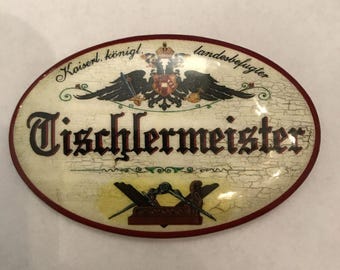 K&K nostalgia bottle opener magnetic master carpenter 7 x 4.5 cm
