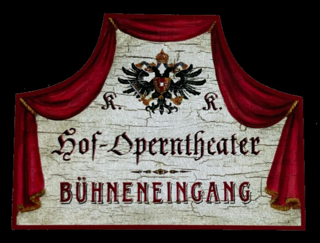 Kuk Nostalgia Wooden Sign Court Opera Theater Stage Entrance Theater ...