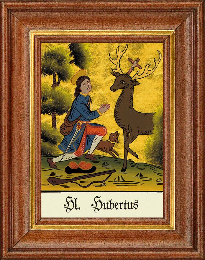 Produktbild von Hinterglaswerkstätten - Hinterglasbild/Patronatsbild Hl. Emilia Mit