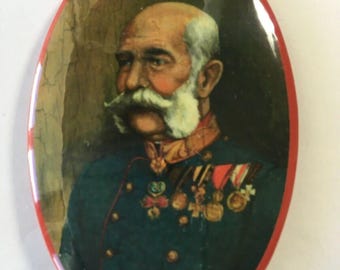 Nostalgia bottle opener magnet Emperor Franz Joseph I. portrait