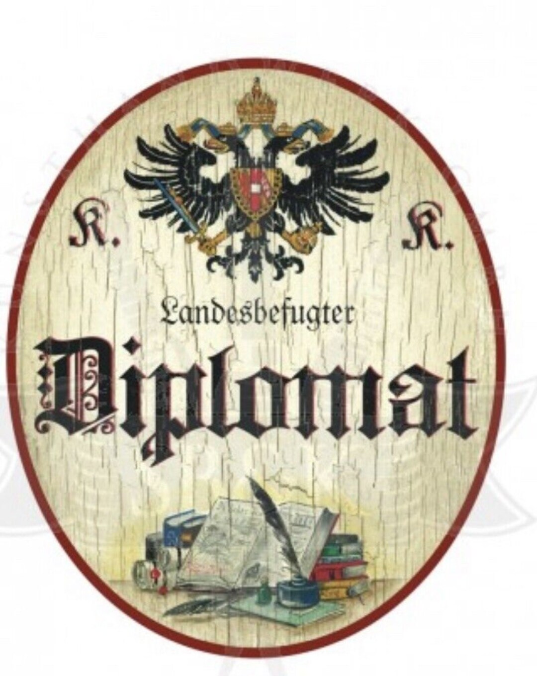 Kuk Nostalgia Wooden Sign Authorized Diplomat - Etsy