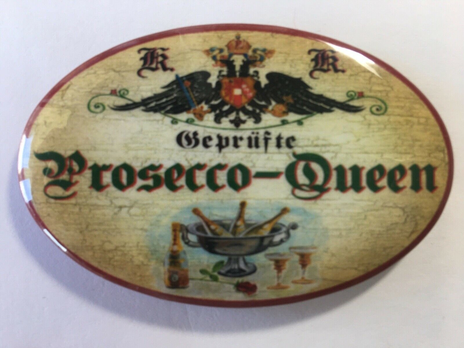 Nostalgic bottle opener magnet tested prosecco queen bottle cooler glasses