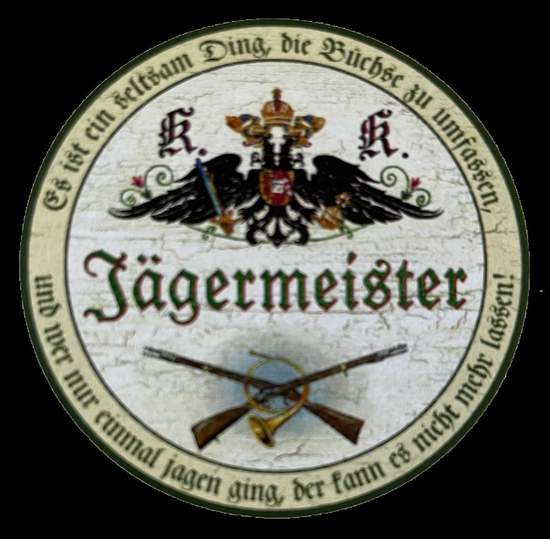 Kuk Nostalgia Wooden Sign Jägermeister Rifle Hunting Hunter Wild Animal ...